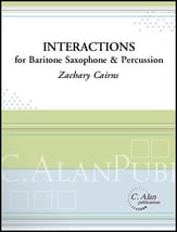 Interactions for Baritone Saxophone and Percussion cover